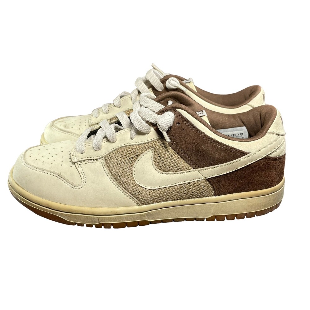 Nike Dunk Low CL SB Leather Hemp Shoes 304714-224 Men's Size 8‎